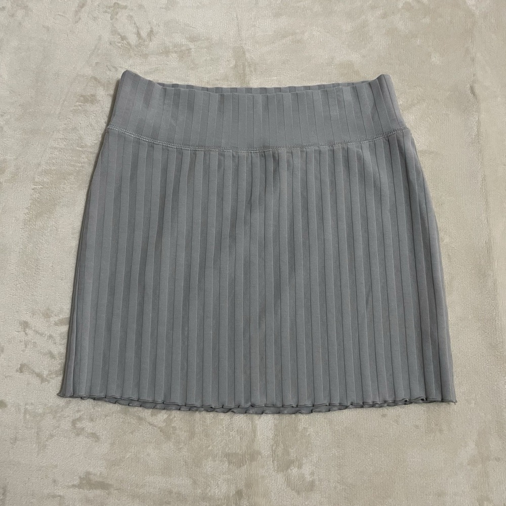 Offline‎ by Aerie OG Original Skirt Womens Size Medium Mini Gray Pull On Stretch